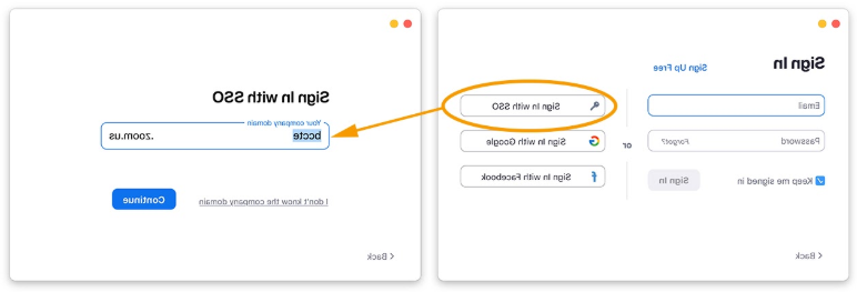 Sign In with SSO and type bccte